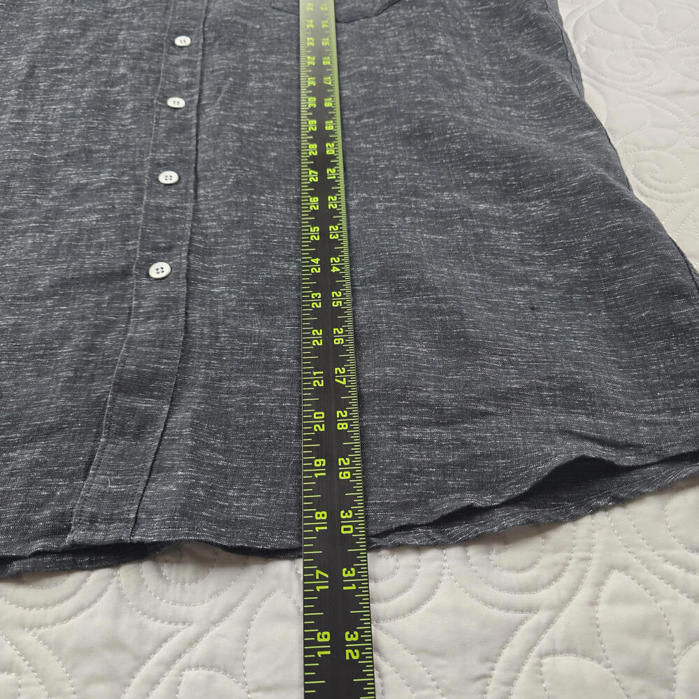 Rodd & Gunn Men's Black Linen Short Sleeve Button-Up Shirt XL - Picture 5 of 7